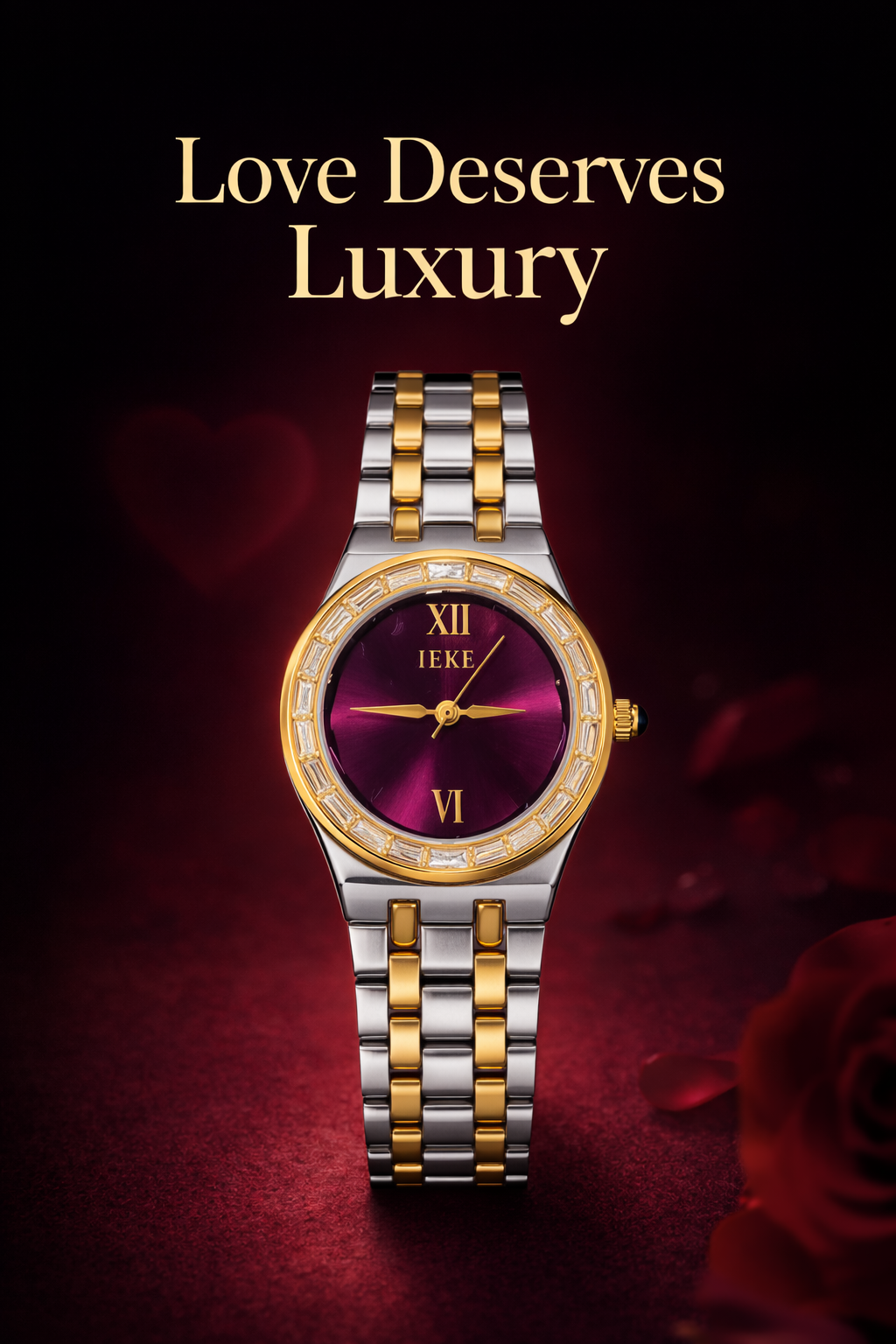 IEKE Violet Stone Watch