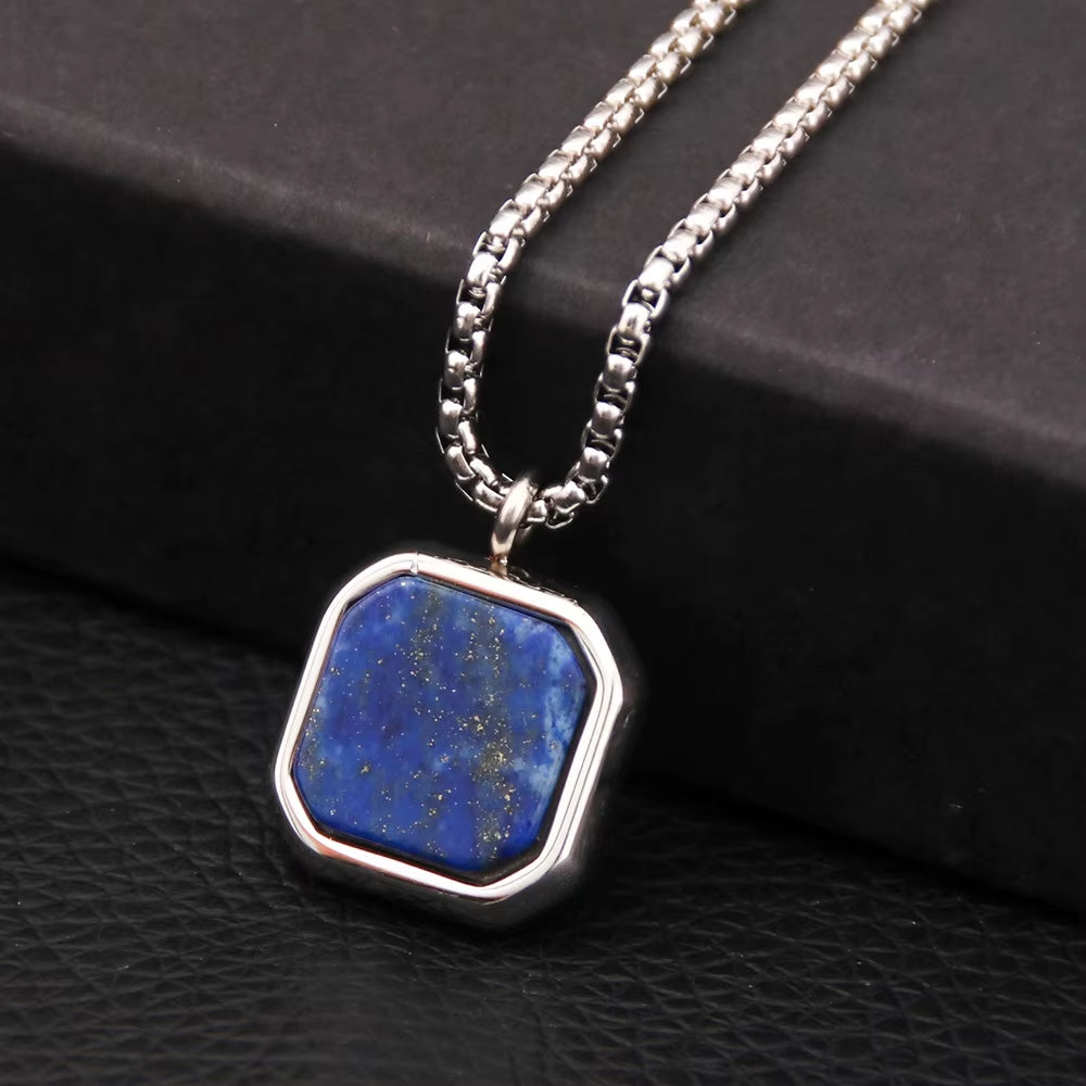Fashion Punk Stainless Steel Pendant Necklace – Bold and Modern Design