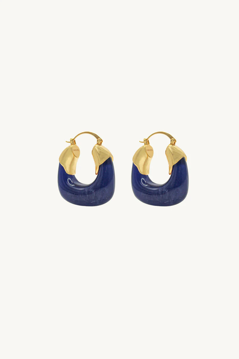 Kira Hoop Earrings/Cloudy