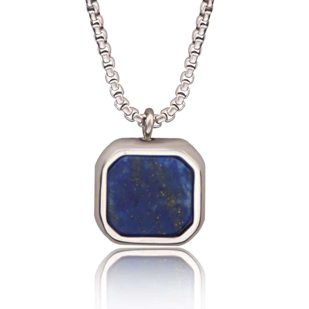 Fashion Punk Stainless Steel Pendant Necklace – Bold and Modern Design