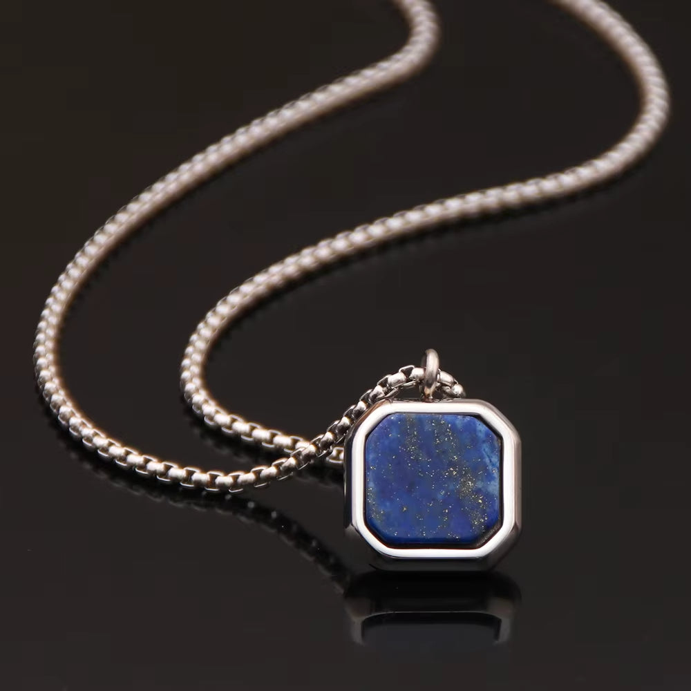 Fashion Punk Stainless Steel Pendant Necklace – Bold and Modern Design