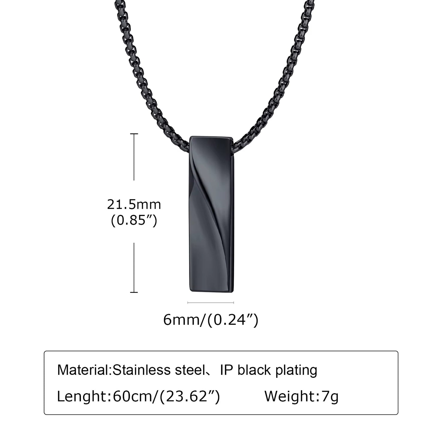 Sterling Essence Stainless Steel Long Chain Necklace