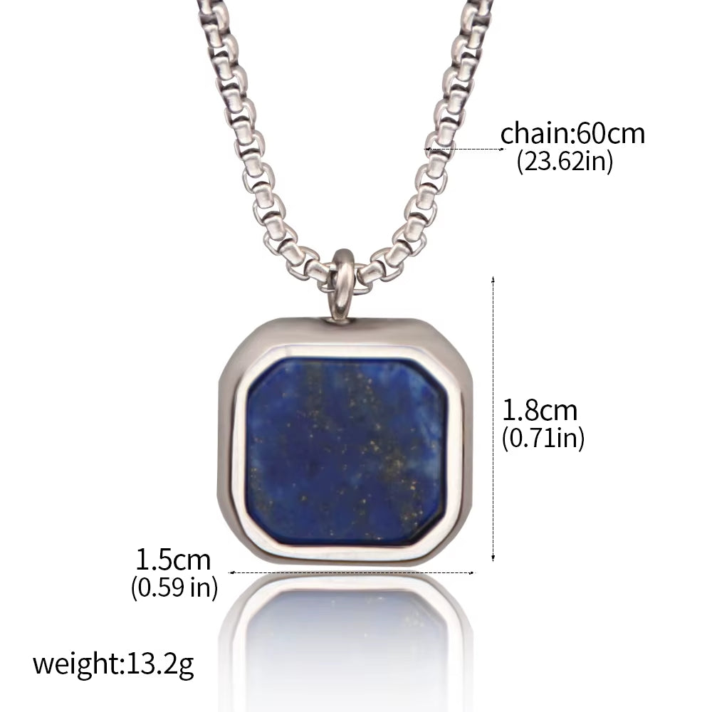 Fashion Punk Stainless Steel Pendant Necklace – Bold and Modern Design