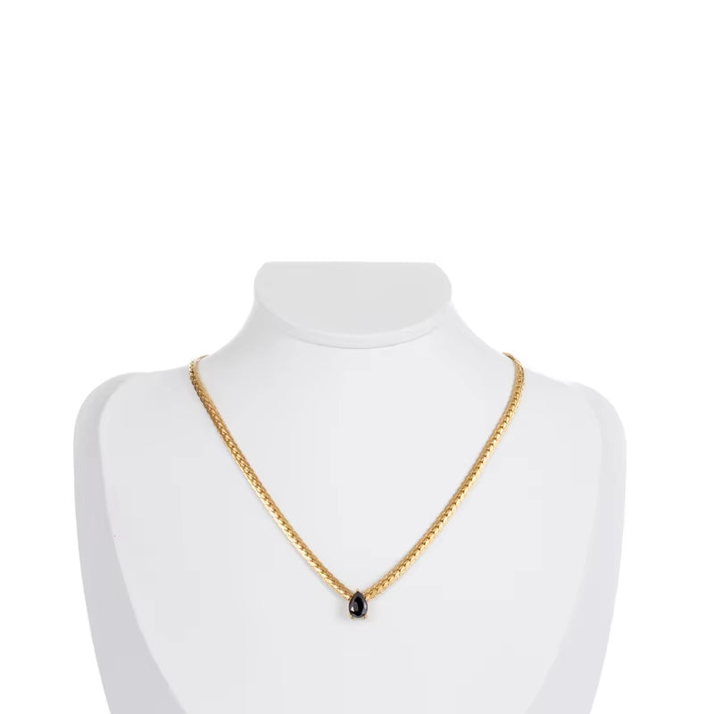 Fashion PVD Gold-Plated Stainless Steel Necklace