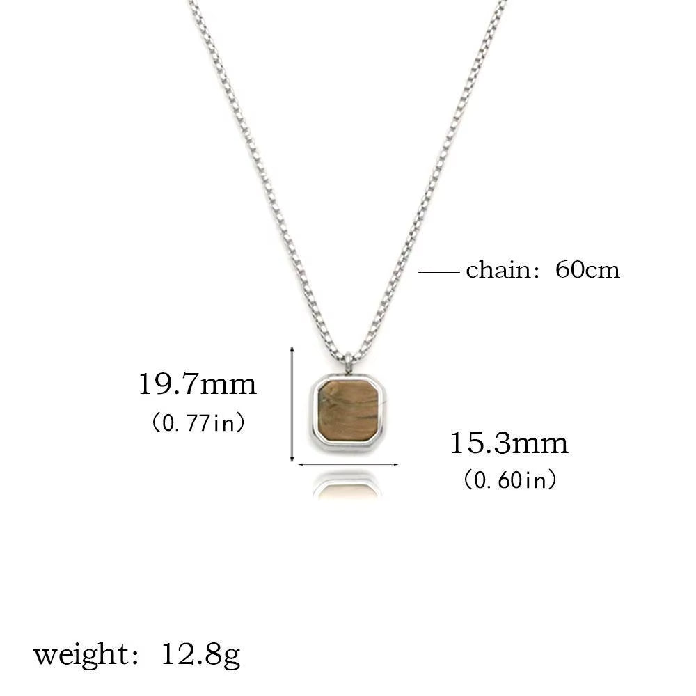 Fashion Punk Stainless Steel Pendant Necklace – Bold and Modern Design