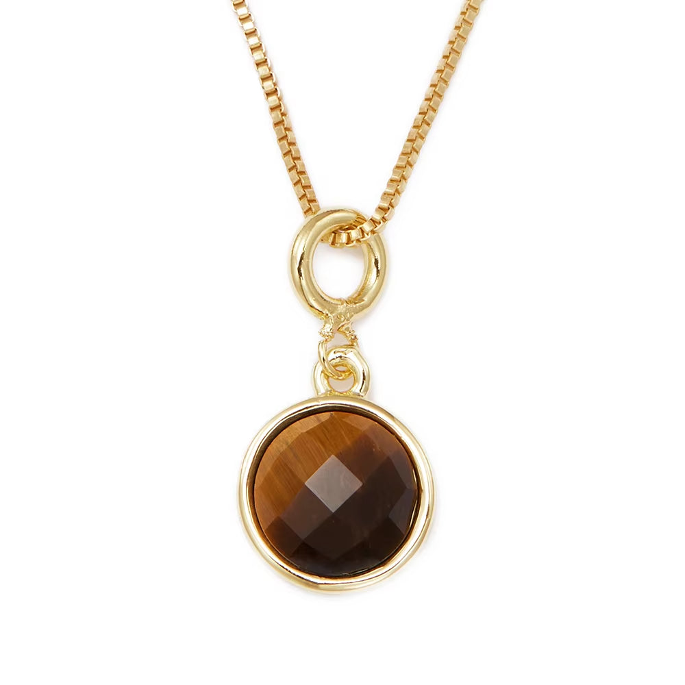 Birthstone-Pendant ROUND SHAPE Necklace