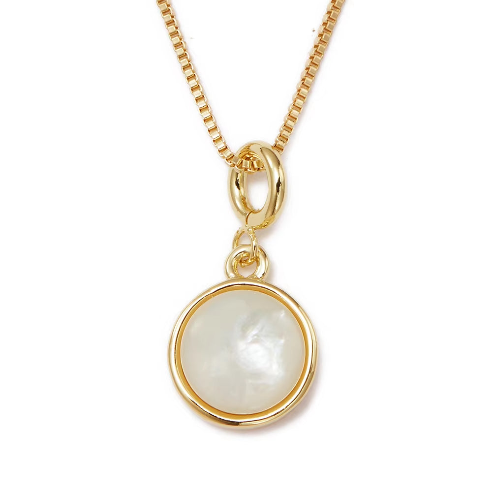 Birthstone-Pendant ROUND SHAPE Necklace