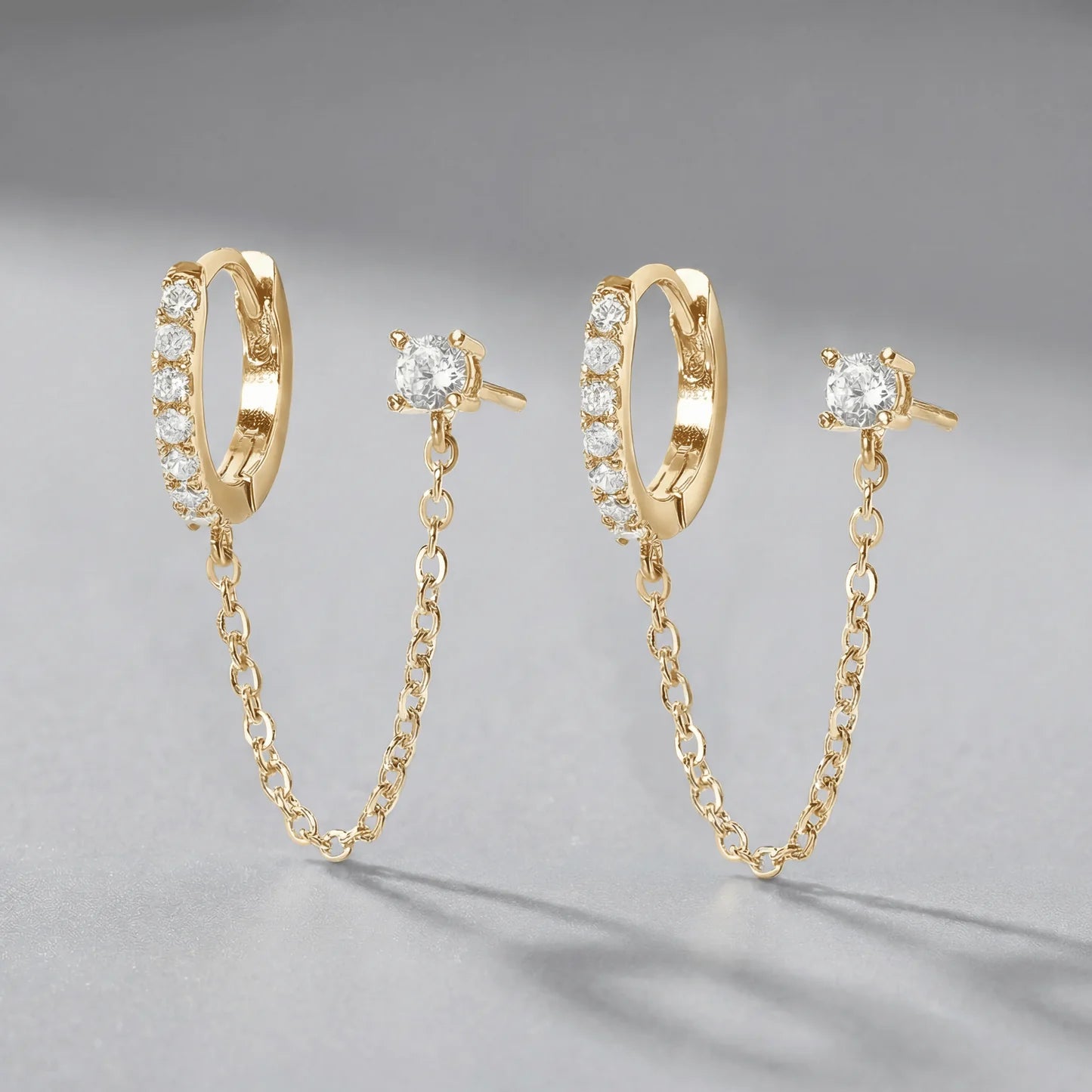 Bonded Spark Chain Earrings