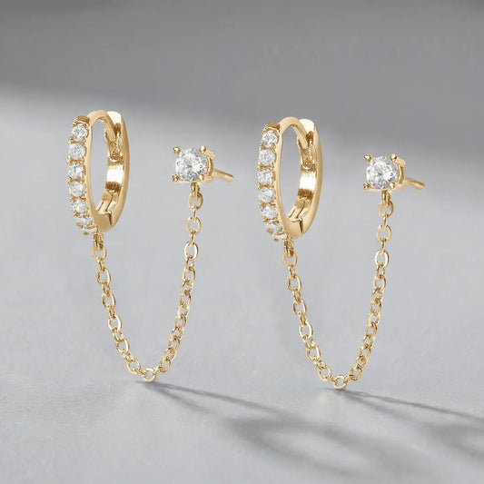 Bonded Spark Chain Earrings
