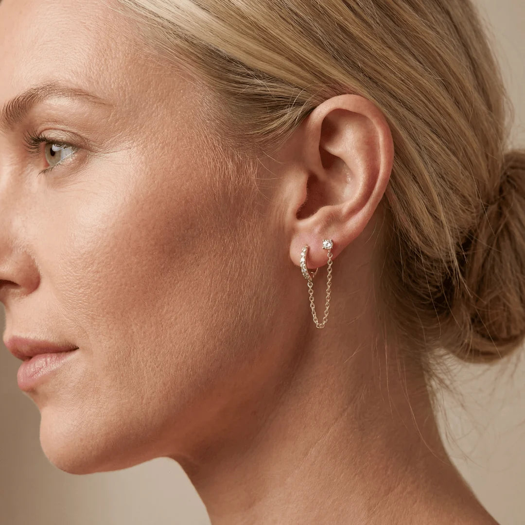 Bonded Spark Chain Earrings