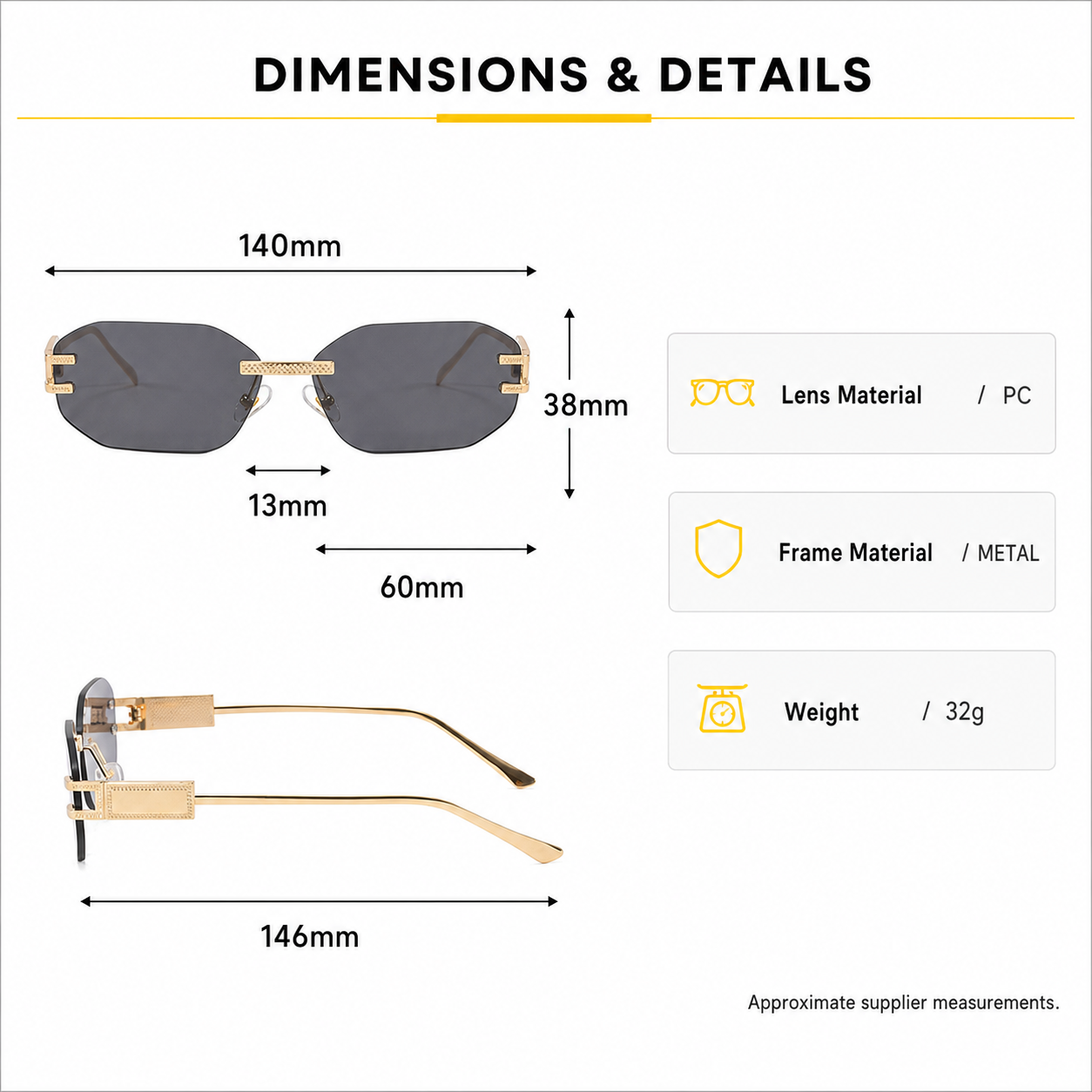 Gildline Geometric Sunglasses