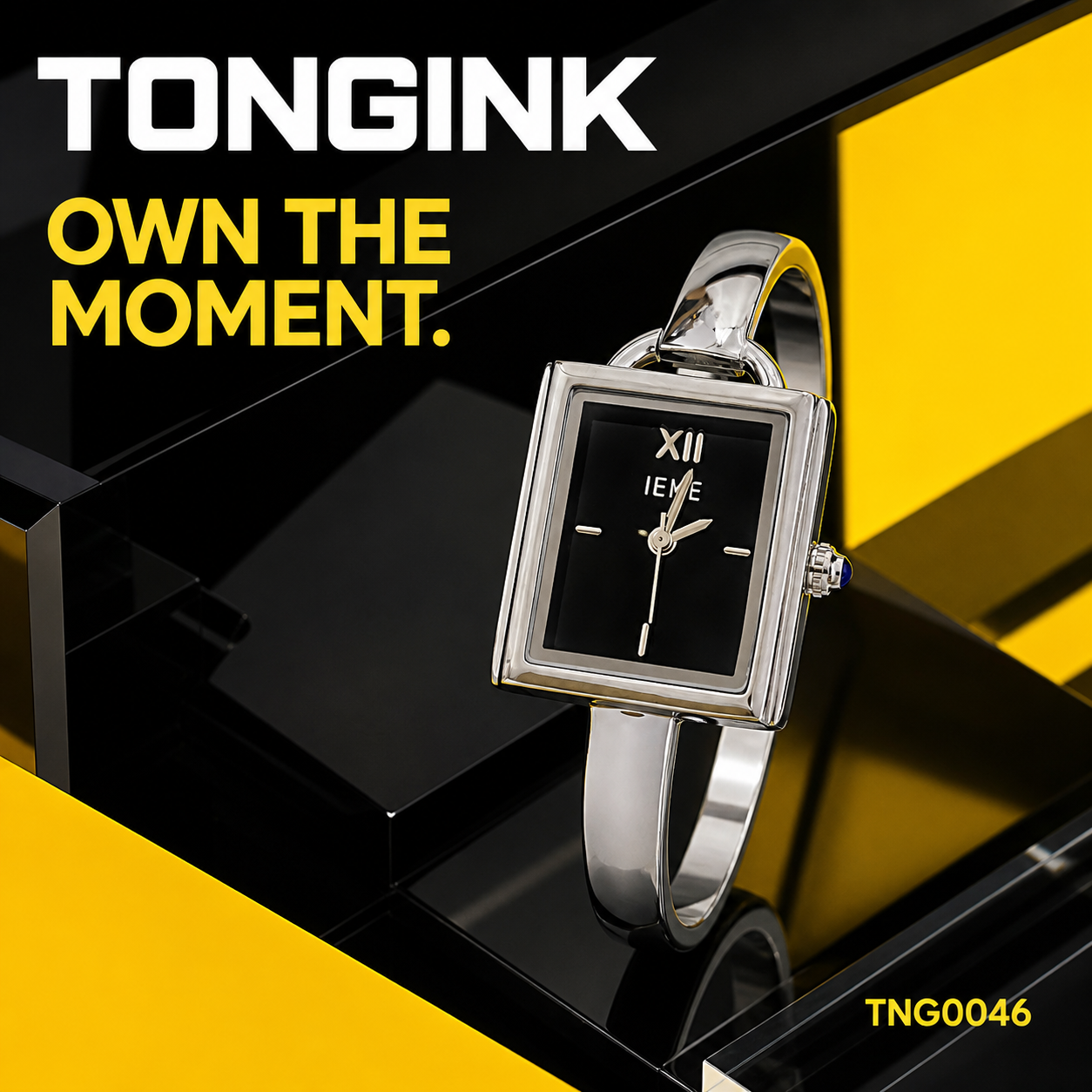 ÉLAN — Rectangular Bangle Watch
