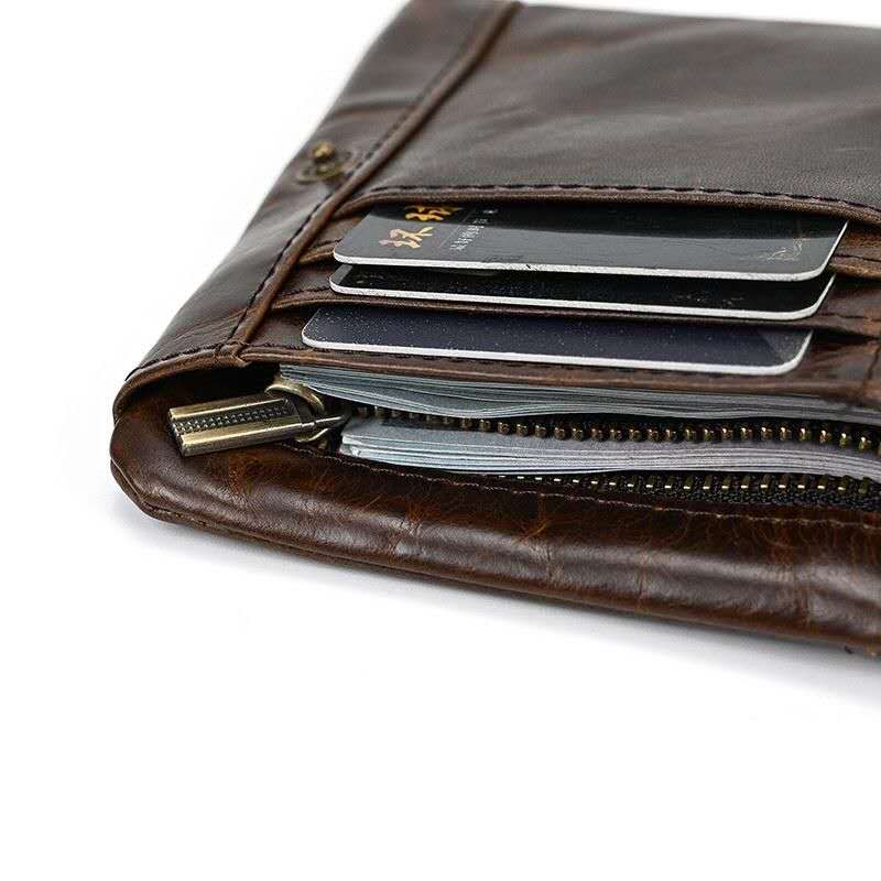Vintage Bi-Fold Leather Wallet – Original Leather Wallet