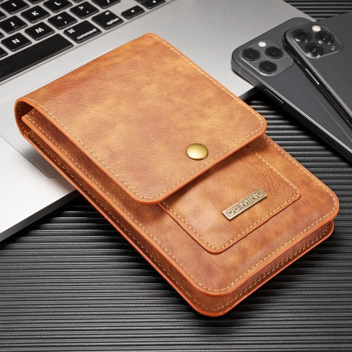 Men's Genuine Leather Retro Belt Bag