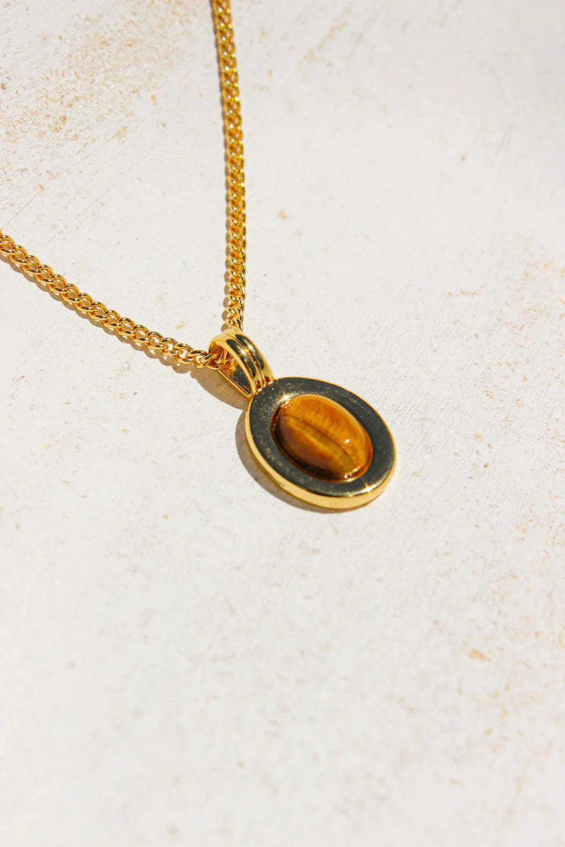 Bron Tiger's Eye Necklace set