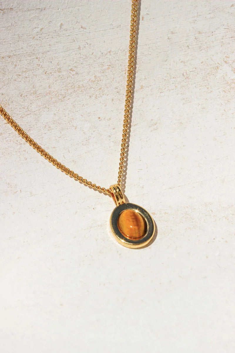 Bron Tiger's Eye Necklace set