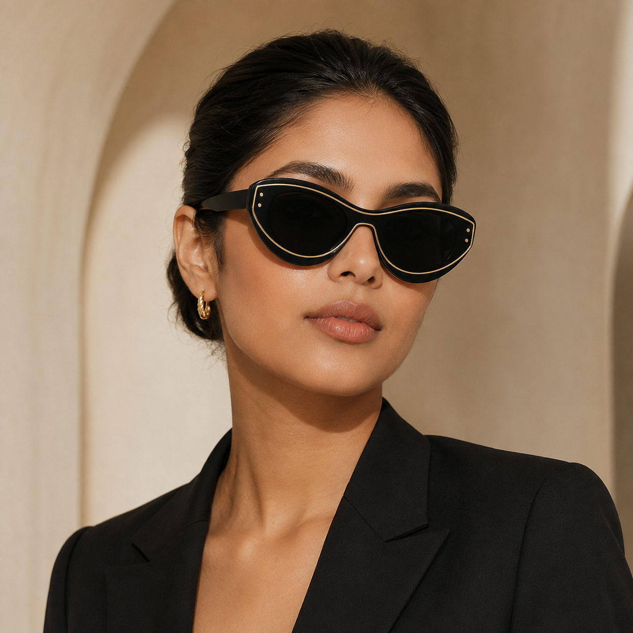 TONGINK Riviera Line Cat-Eye Sunglasses