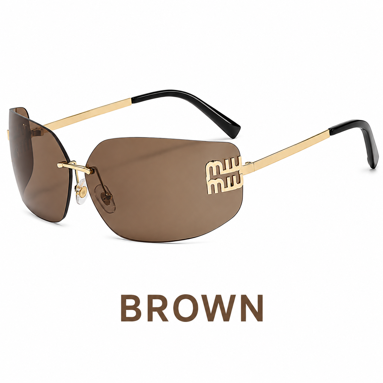 MUSE Edge | Rimless Geometric Luxury Sunglasses