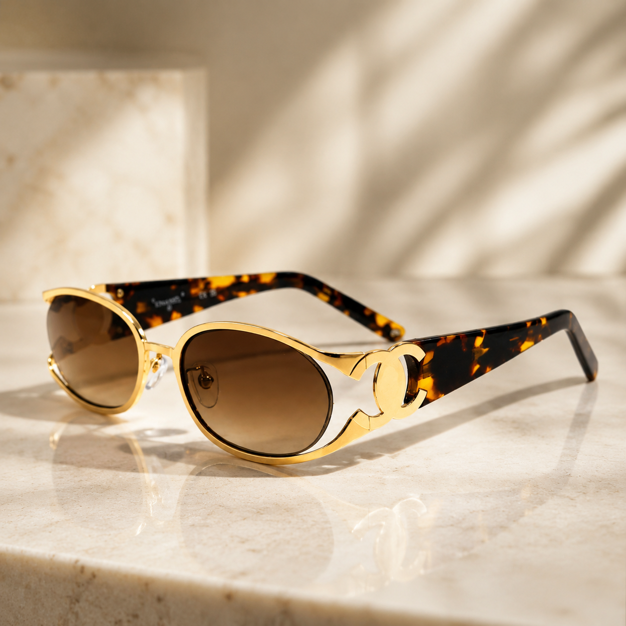 Aurelia Oval Luxe Sunglasses