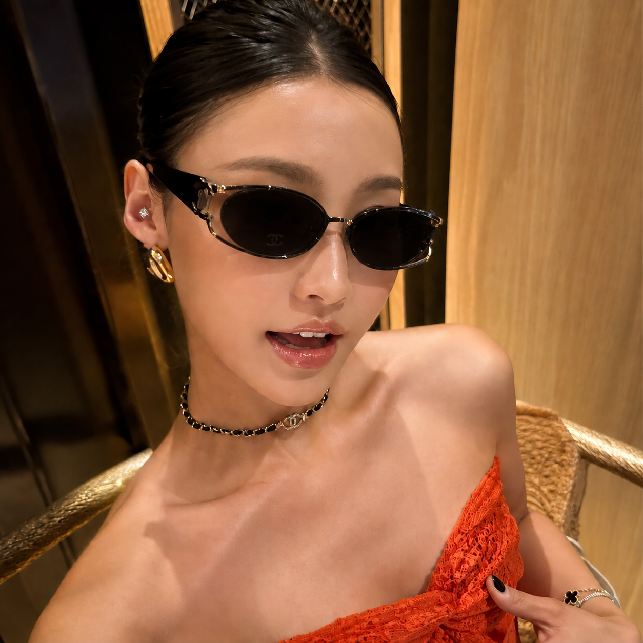 Aurelia Oval Luxe Sunglasses