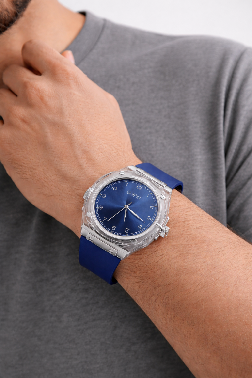 Crystal Watch – Azure Blue Dial
