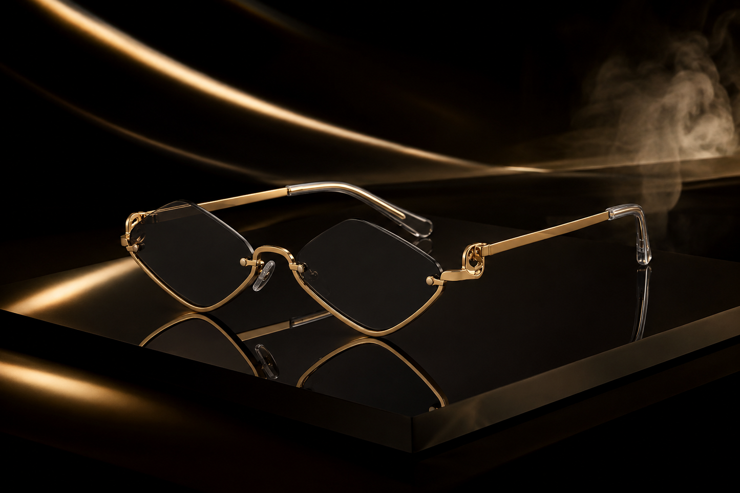 LUXE Prism Rimless Sunglasses