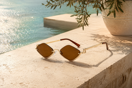 LUXE Prism Rimless Sunglasses