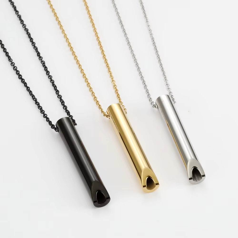 Stainless Steel Clavicle Chain Necklace – Stress Relief Magnetic Design