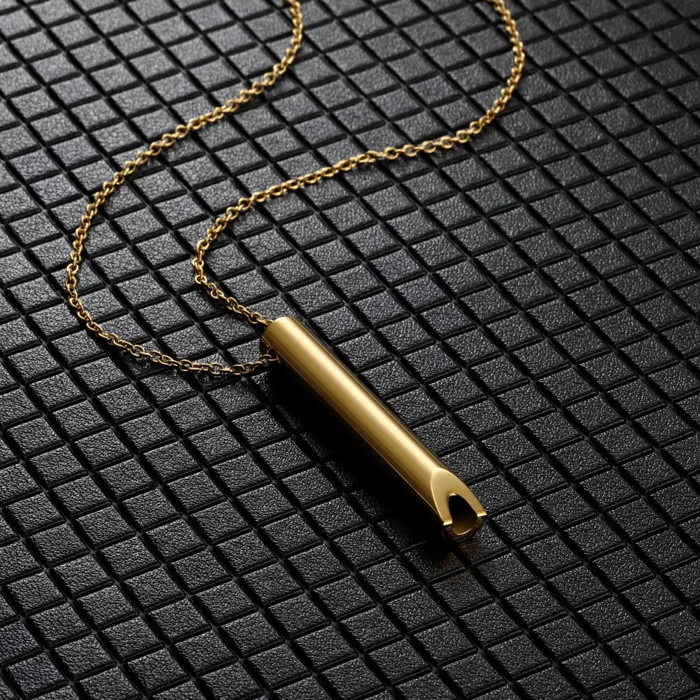 Stainless Steel Clavicle Chain Necklace – Stress Relief Magnetic Design