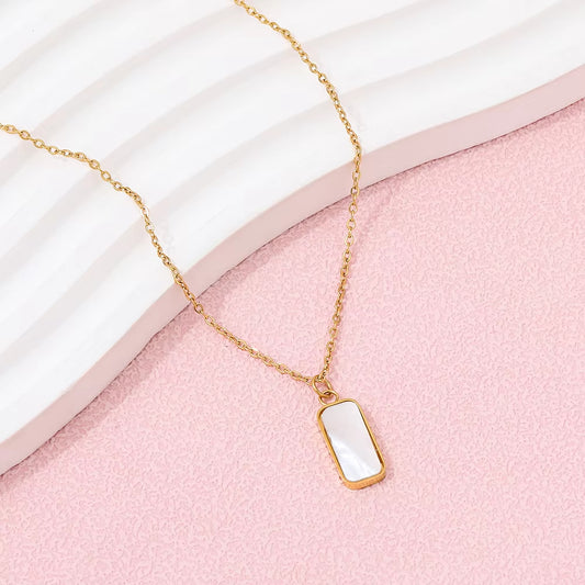 Rectangle Pendant Necklace