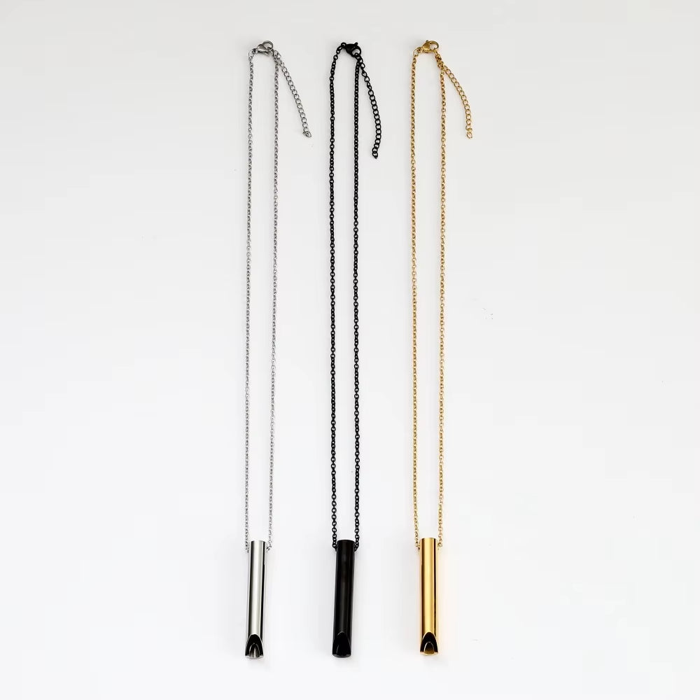 Stainless Steel Clavicle Chain Necklace – Stress Relief Magnetic Design
