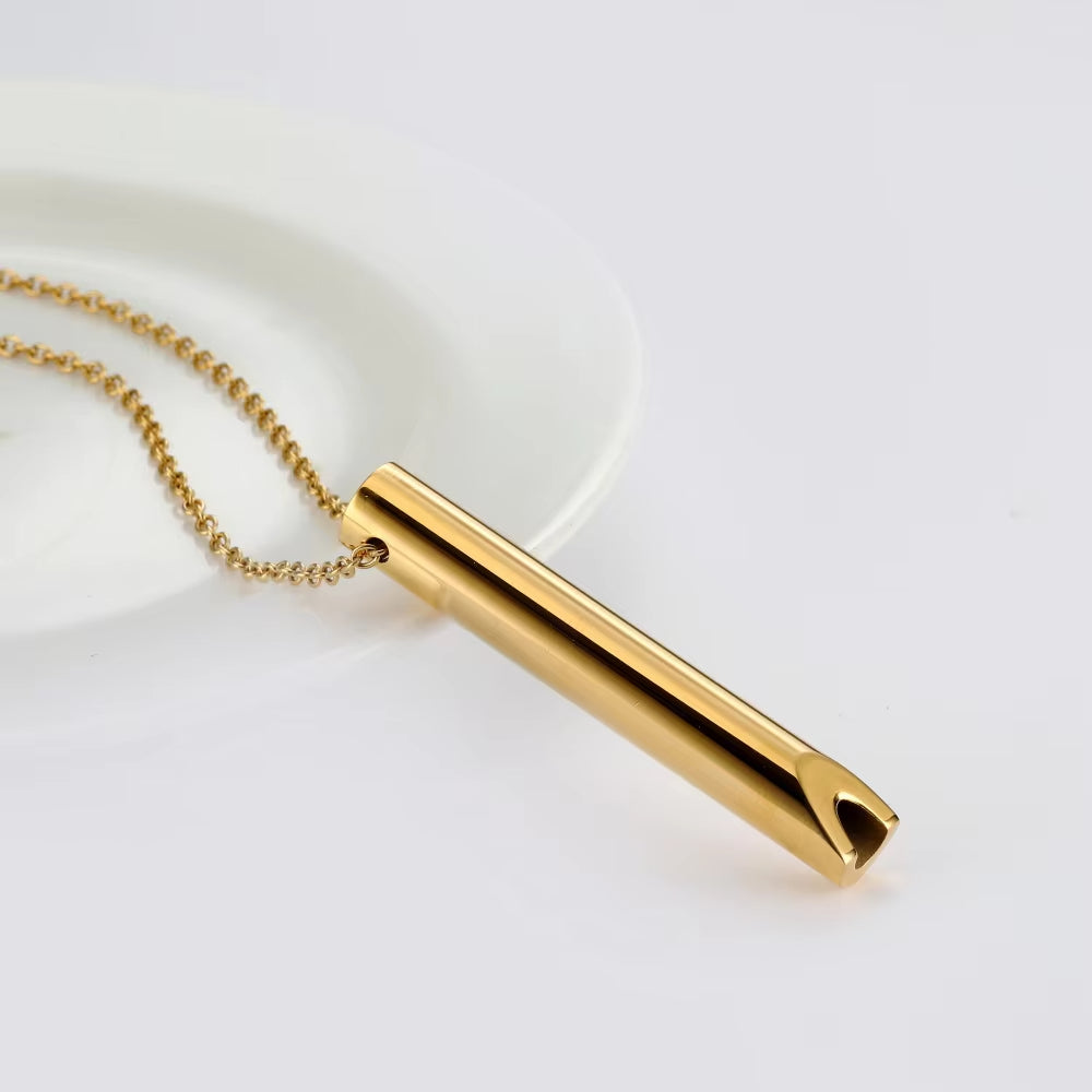Stainless Steel Clavicle Chain Necklace – Stress Relief Magnetic Design