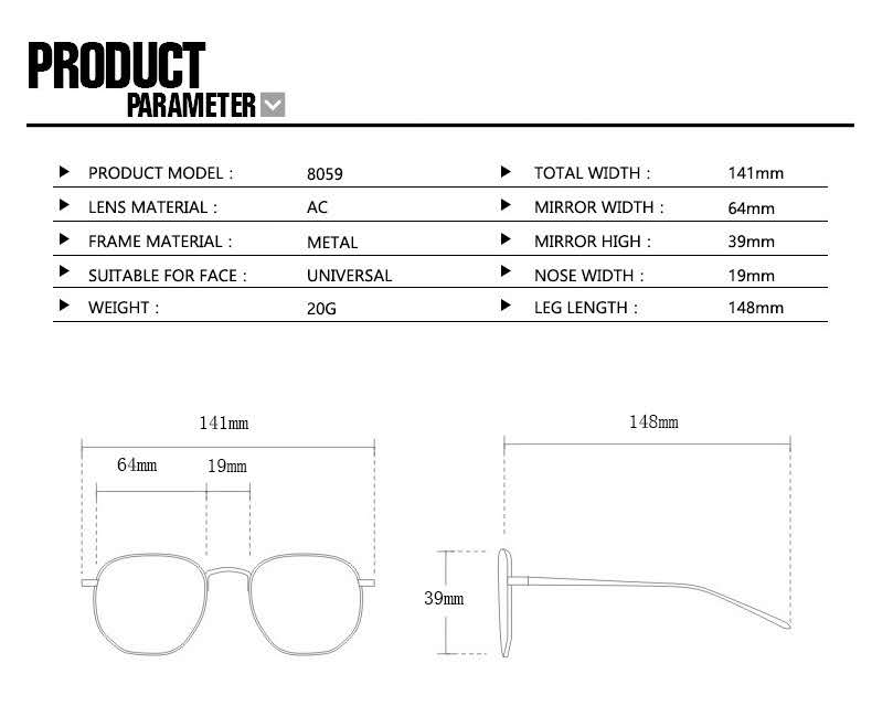 LUXE Prism Rimless Sunglasses