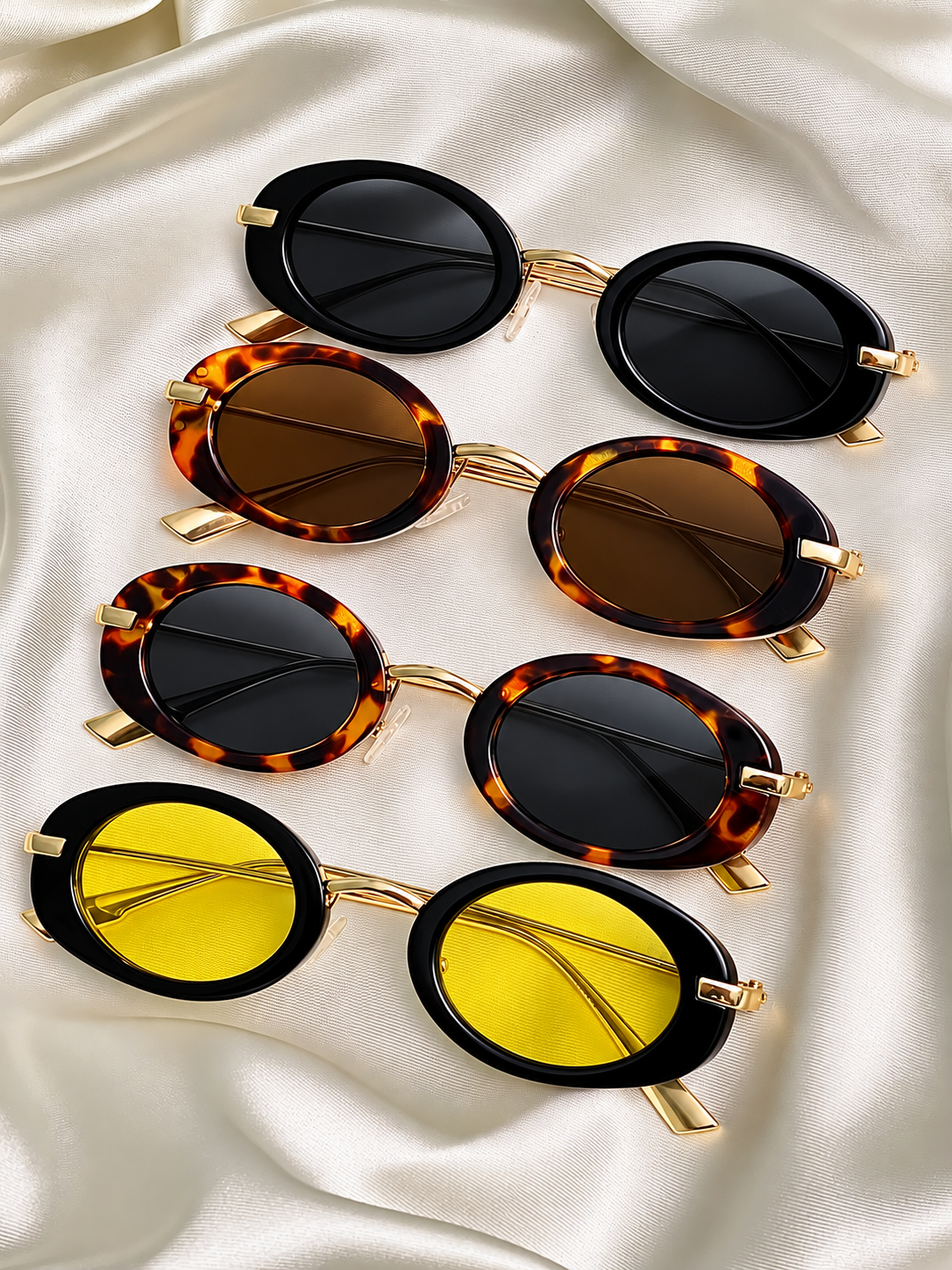 ÉCLISSE Retro Oval Sunglasses