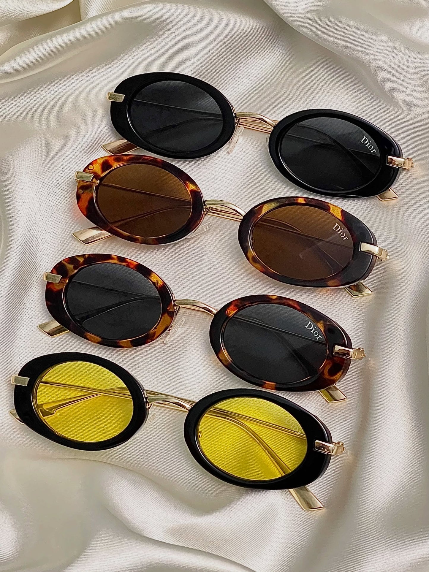 ÉCLISSE Retro Oval Sunglasses