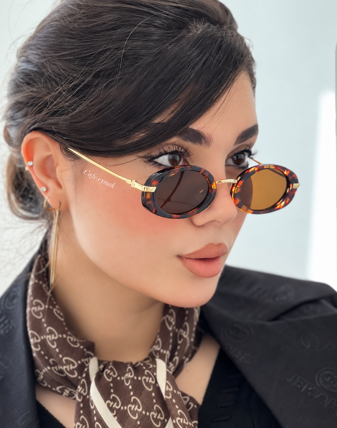 ÉCLISSE Retro Oval Sunglasses