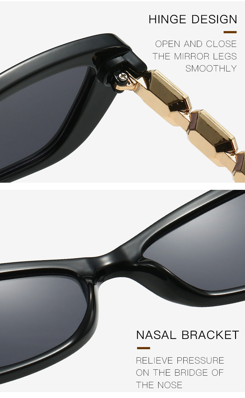 Papillon Crystal | Butterfly Rectangle Sunglasses
