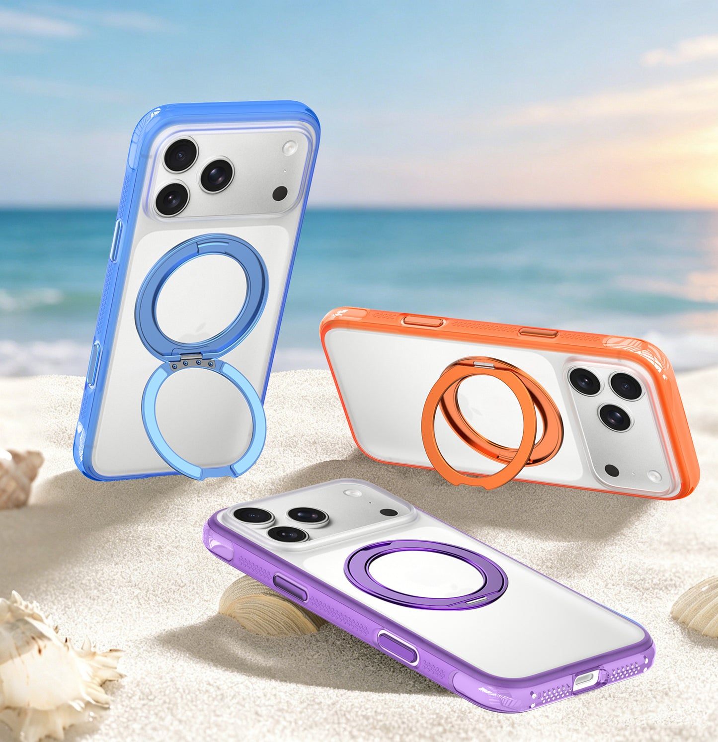 AIR - Magnetic 360° Rotating Phone Case with Alloy Buttons
