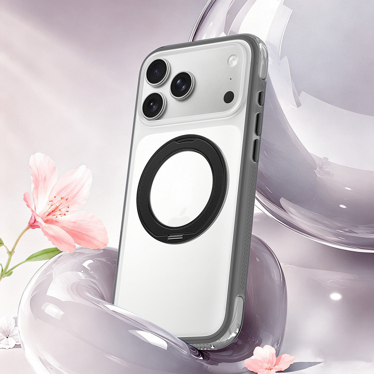 AIR - Magnetic 360° Rotating Phone Case with Alloy Buttons