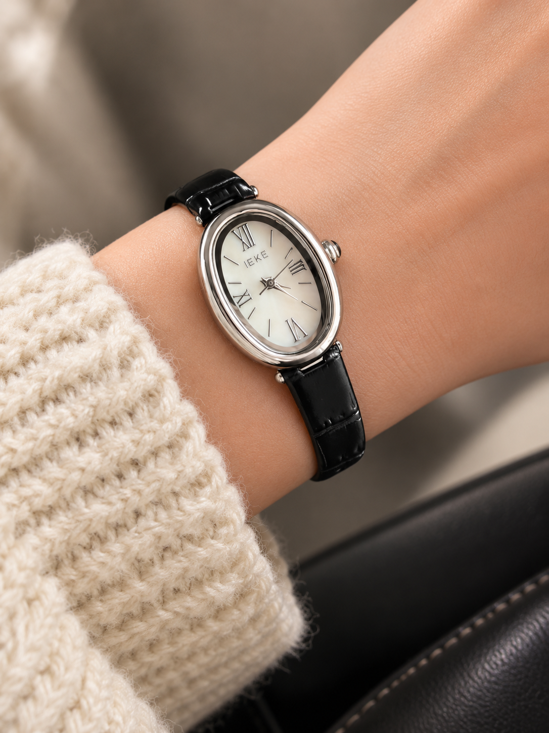 IEKE Vintage Oval Roman Numeral Women’s Watch