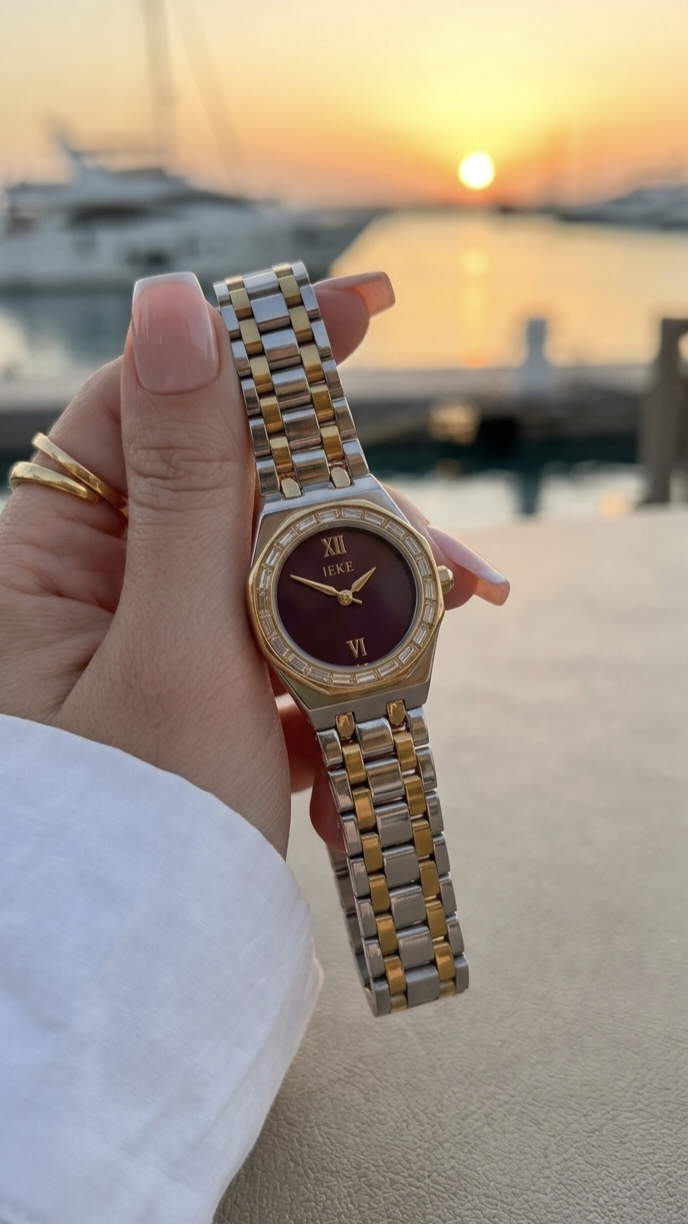 IEKE Violet Stone Watch