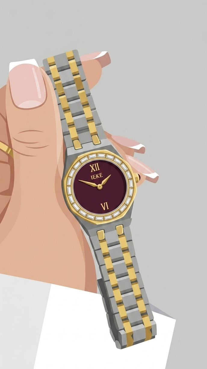 IEKE Violet Stone Watch