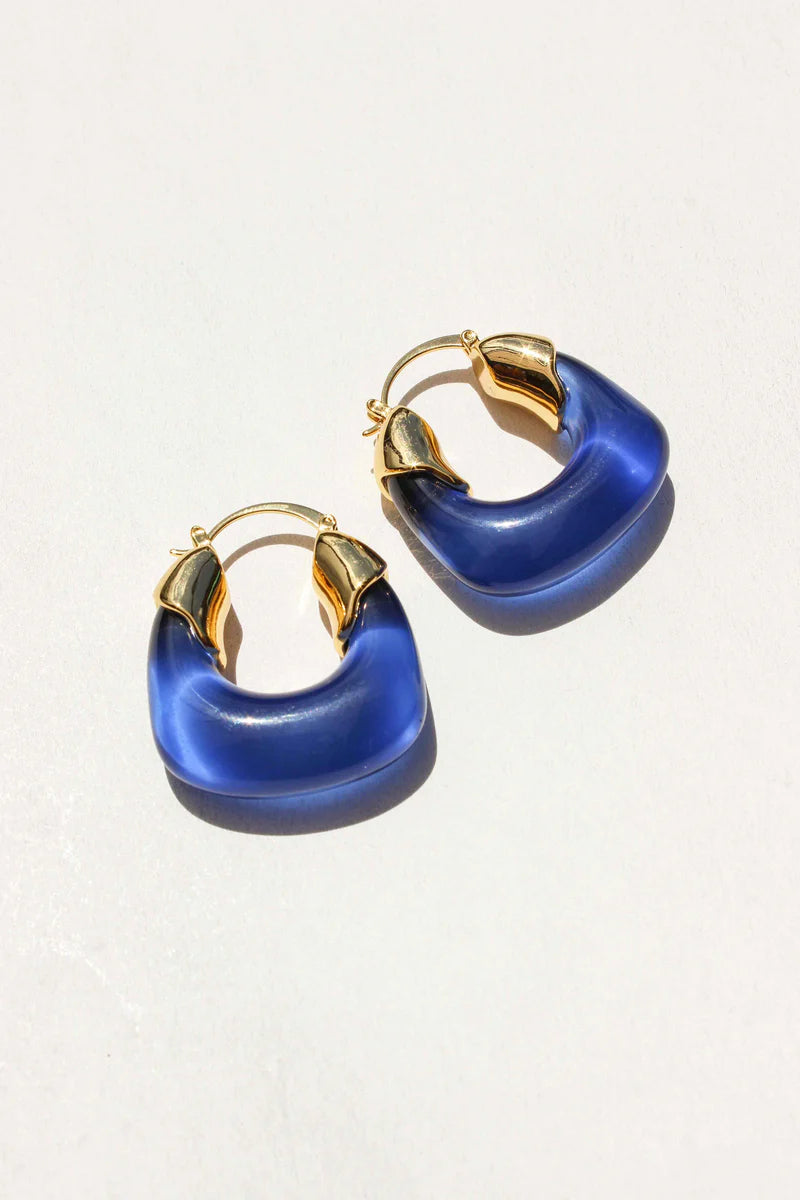 Kira Hoop Earrings/BLUE