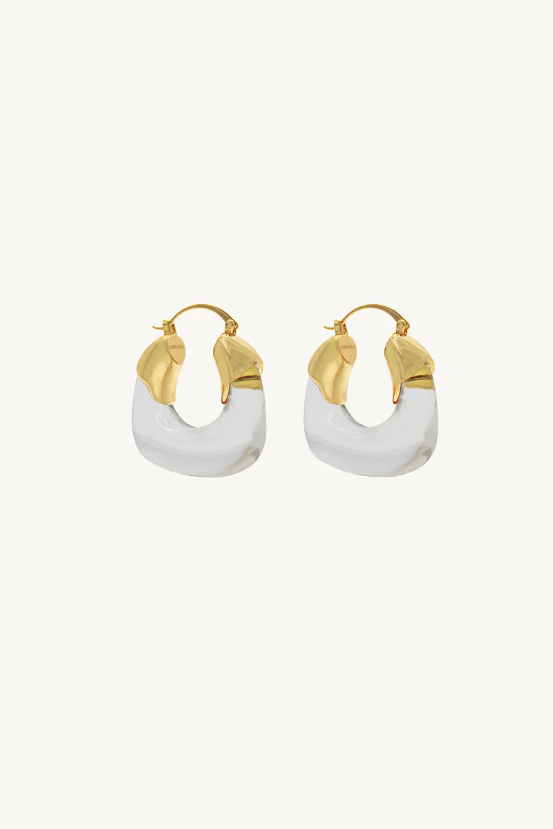 Kira Hoop Earrings/CLEAR