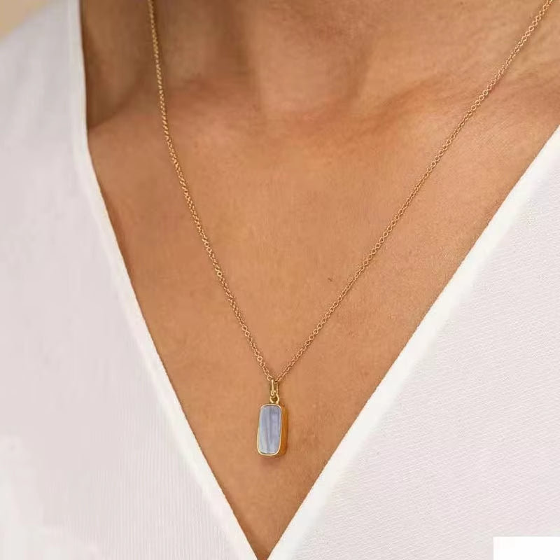 Rectangle Pendant Necklace