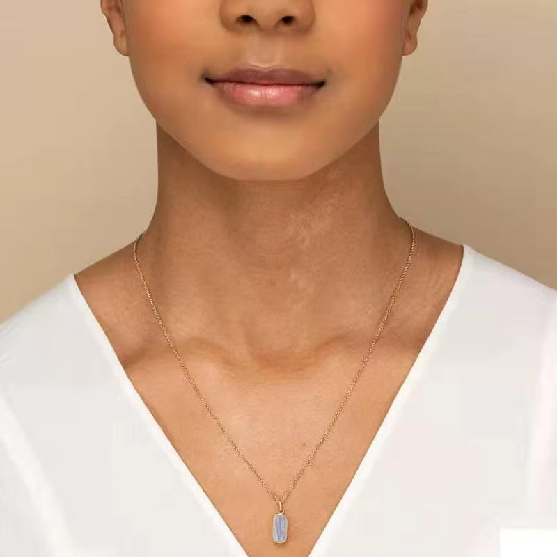 Rectangle Pendant Necklace