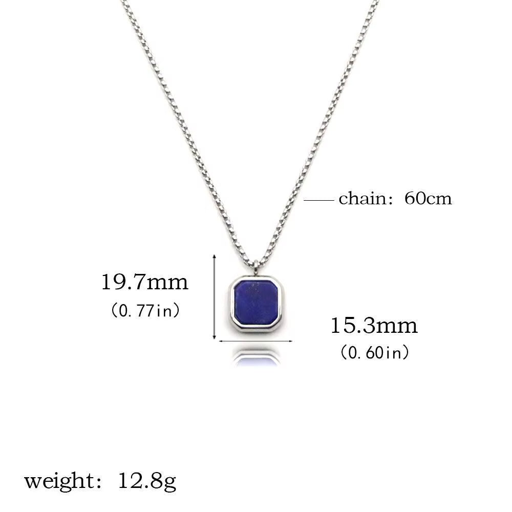 Fashion Punk Stainless Steel Pendant Necklace – Bold and Modern Design