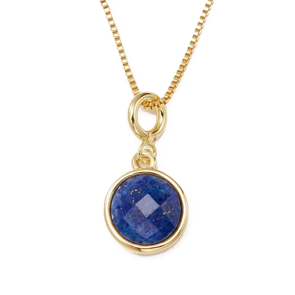 Birthstone-Pendant ROUND SHAPE Necklace