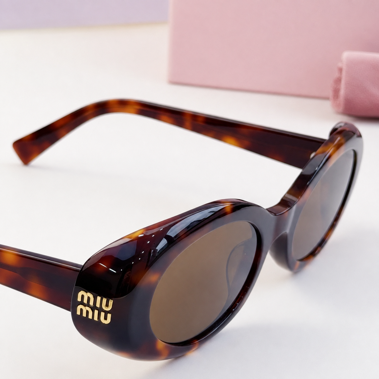 Noir Orbit Oval Sunglasses