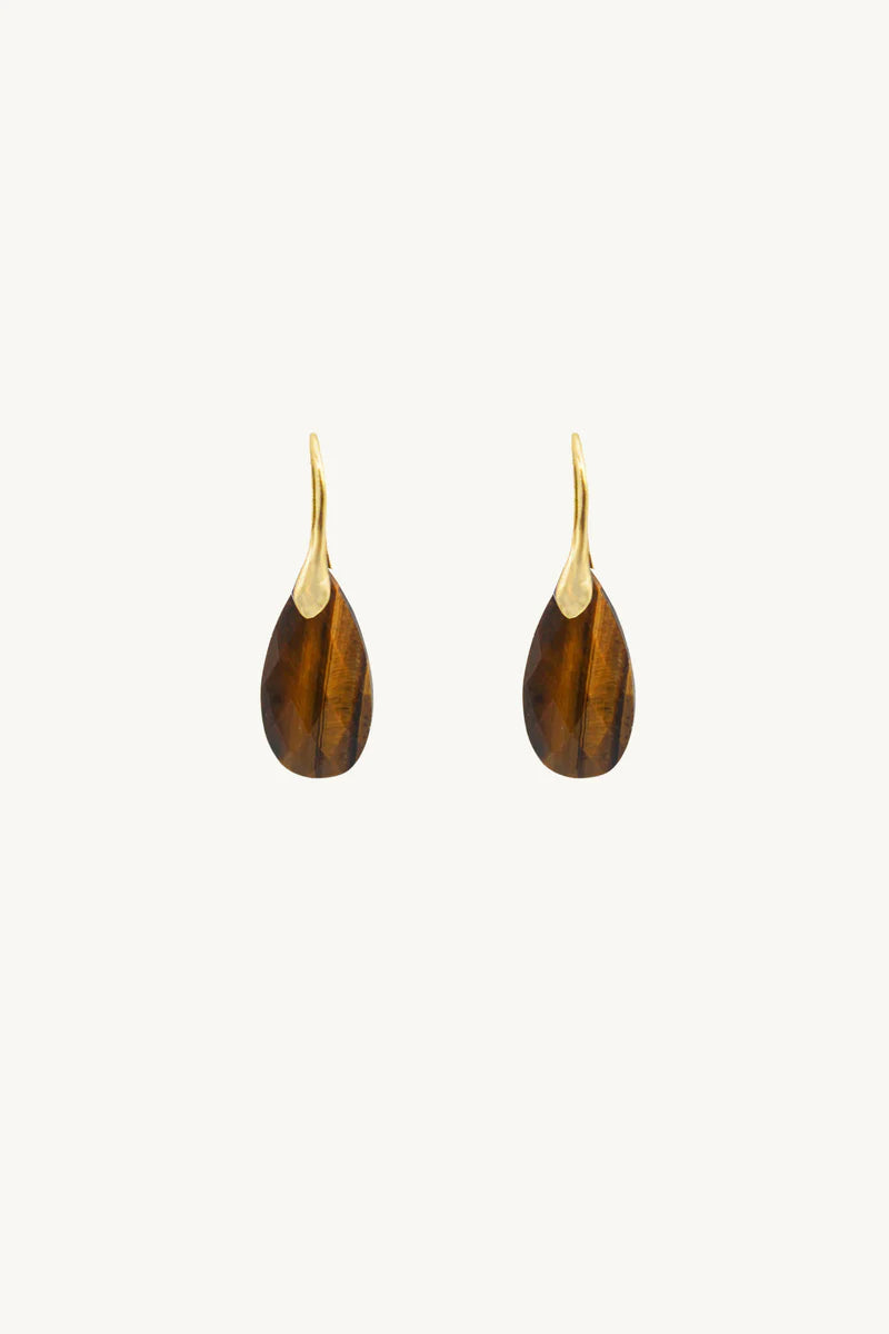 Teardrop Earrings/Tiger's Eyes